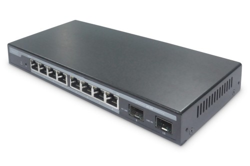 Switch L2 Managed 8-Port Gigabit PoE + 2 SFP