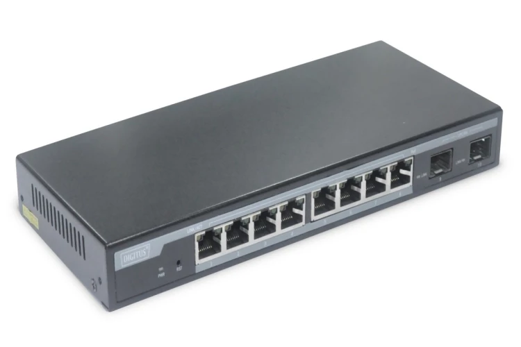 Switch L2 Managed 8-Port Gigabit PoE + 2 SFP