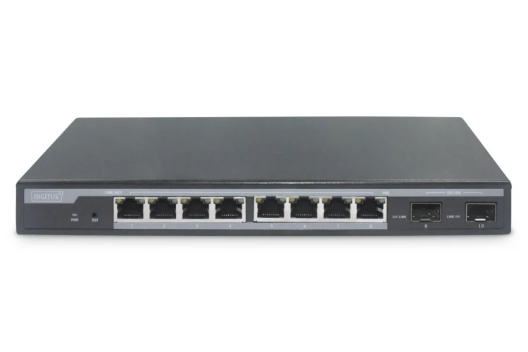 Switch L2 Managed 8-Port Gigabit PoE + 2 SFP