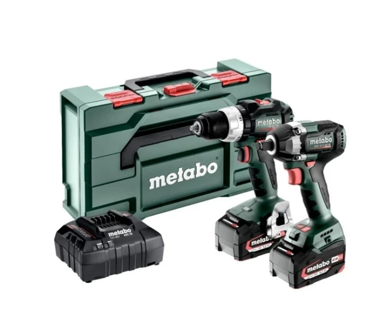 METABO ZESTAW COMBO 18V 2.6.5 18 V (BS 18 L BL + W 18 L BL 9-125 Quick) 1x2,0Ah 1x4,0Ah METABOX