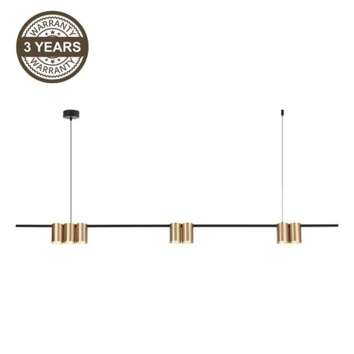 PENDANT LIGHT PORI 7XGU10 ML0372 GOLD
