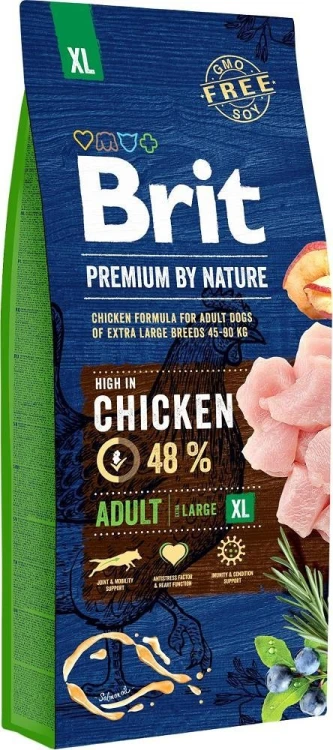 BRIT Premium by Nature Adult XL - sucha karma dla psów dorosłych dużych ras - 15 kg