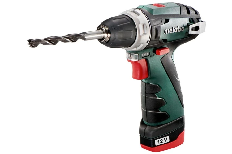 Metabo POWERMAXX BS BASIC 1400 RPM Zamek centralny 800 g Czarny, Czerwony