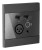Panel ścienny AUDAC WP225/B, XLR mic + 3,5 mm jack + BT, czarny