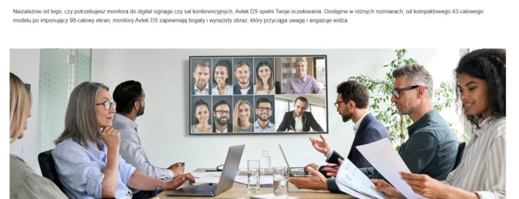 AVTEK MONITOR INFORMACYJNY DS2 43"