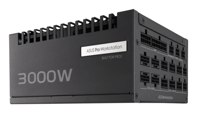 ASUS ASUS-PRO-WS-3000P moduł zasilaczy 3000 W 20+4 pin ATX ATX Czarny