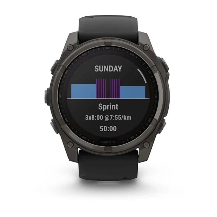 Garmin fenix 8 3,56 cm (1.4") 51 mm Cyfrowy 280 x 280 px Ekran dotykowy Tytan Wi-Fi GPS