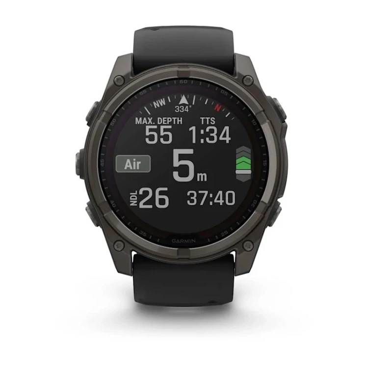 Garmin fenix 8 3,56 cm (1.4") 51 mm Cyfrowy 280 x 280 px Ekran dotykowy Tytan Wi-Fi GPS