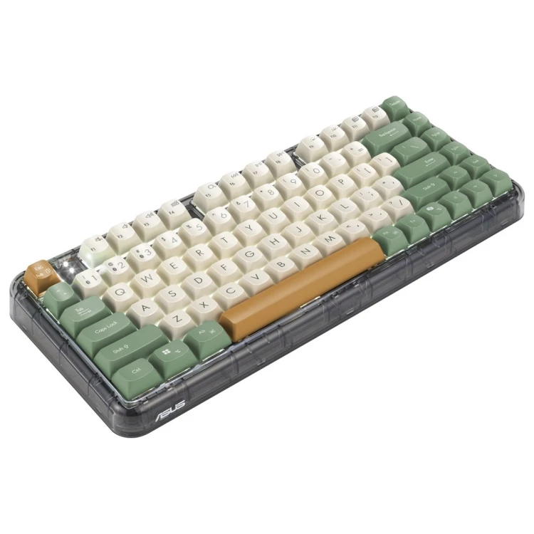 Klawiatura ASUS KD201 Jelly75 Wireless/Bluetooth Keyboard Milk White