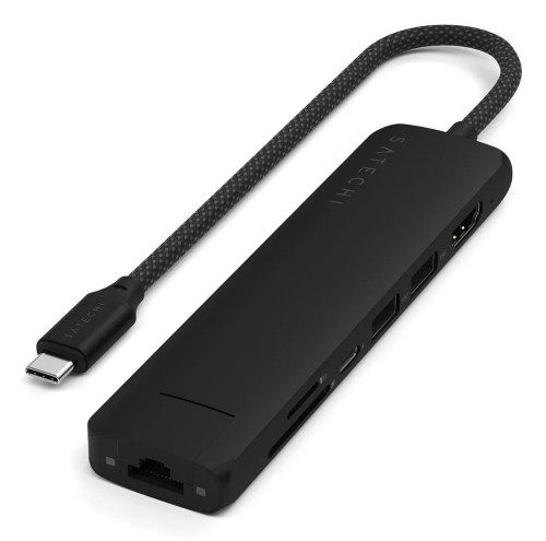 Satechi ST-P7SK huby i koncentratory USB Type-C 10000 Mbit/s Czarny