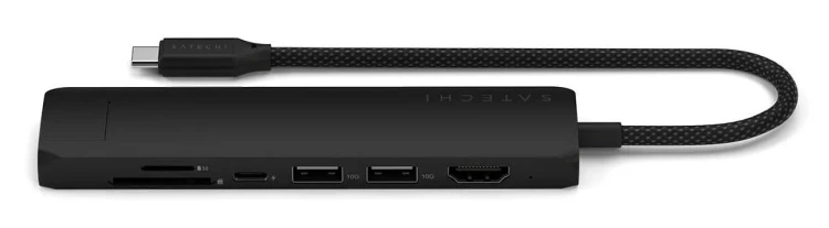 Satechi ST-P7SK huby i koncentratory USB Type-C 10000 Mbit/s Czarny