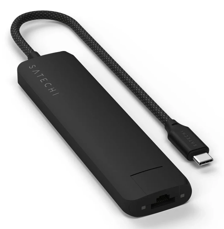 Satechi ST-P7SK huby i koncentratory USB Type-C 10000 Mbit/s Czarny