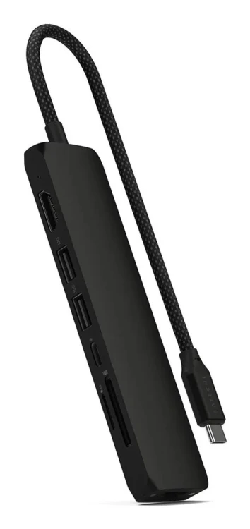 Satechi ST-P7SK huby i koncentratory USB Type-C 10000 Mbit/s Czarny