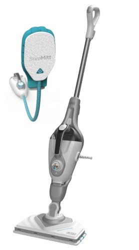 Mop parowy Black & Decker Steam-Mop + SteaMitt, pojemność 0,5 l, moc 1600 W, kolor szary