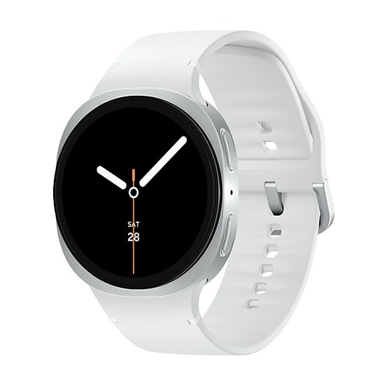 Samsung Galaxy Watch 8 3,81 cm (1.5") AMOLED 44 mm Cyfrowy 480 x 480 px Ekran dotykowy Srebrny Wi-Fi GPS