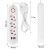 MACLEAN LISTWA ZASILAJĄCA, PRZEDŁUŻACZ 3 GNIAZDA + 3XUSB, 110-240V AC 50/60HZ, 2.1A MAX 2500W, 1,5M, BIAŁA MCE394 W