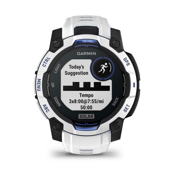 Zegarek sportowy Garmin Instinct 3 Solar 45mm Biały