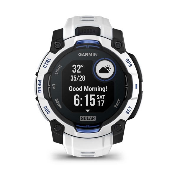 Zegarek sportowy Garmin Instinct 3 Solar 45mm Biały