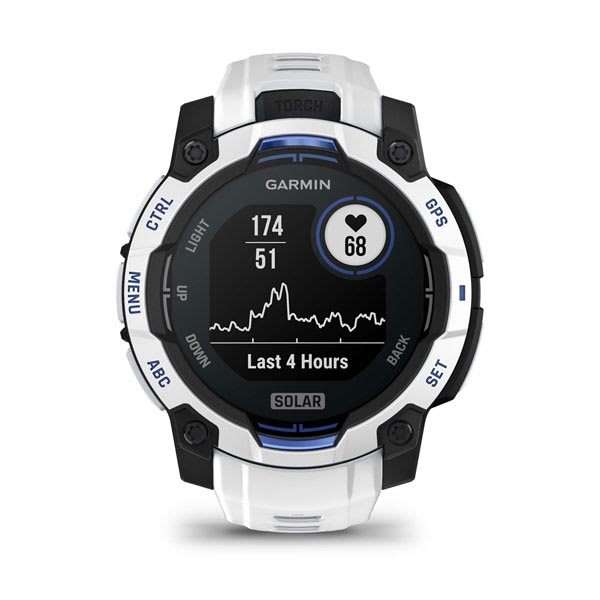 Zegarek sportowy Garmin Instinct 3 Solar 45mm Biały