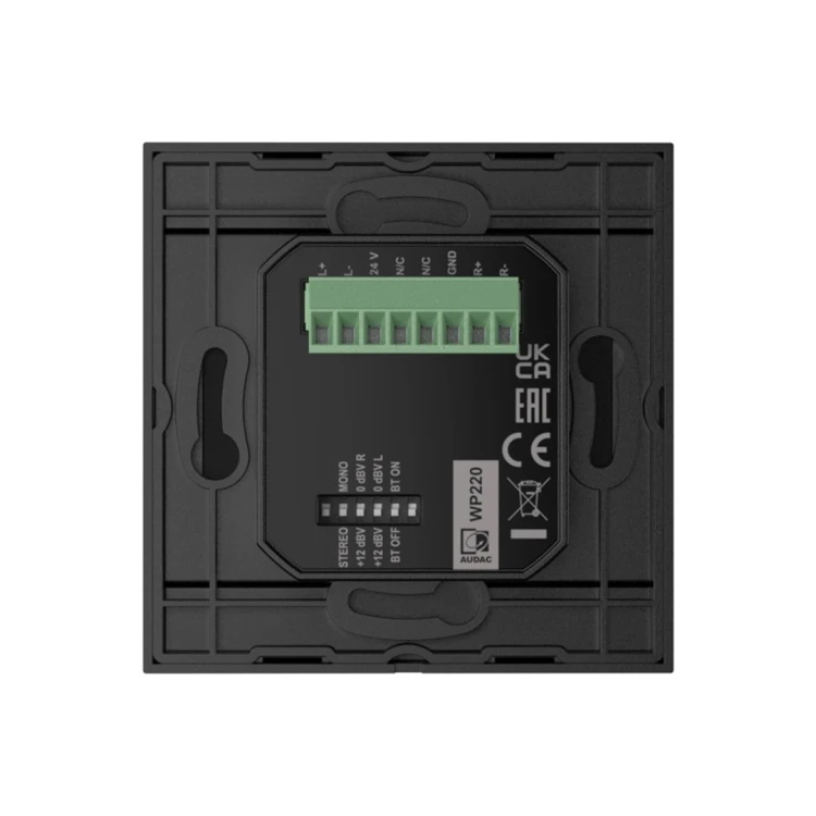 Ścienny moduł AUDAC WP220/B, bluetooth czarny