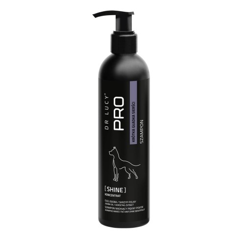 DR LUCY - PRO SHINE 250 ML - ODŻYWCZY, NAWILŻAJĄCY SZAMPON DLA PSÓW KRÓTKOWŁOSYCH