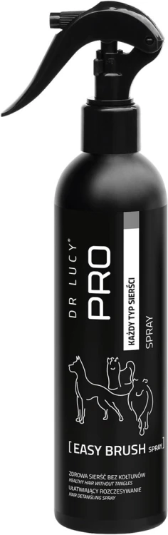 DR LUCY - PRO EASY BRUSH SPRAY 250 ML - SPRAY UŁATWIAJĄCY ROZCZESYWANIE SIERŚCI PSÓW I KOTÓW