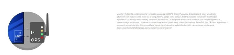 Monitor informacyjny Avtek DS2 55