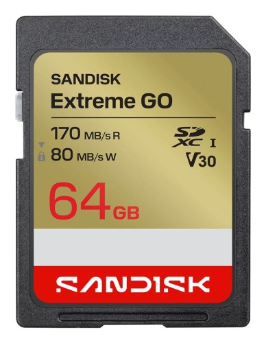 Sandisk Extreme Go SD UHS-I 64GB SD 170MB/s(R) / 80MB/s(W)