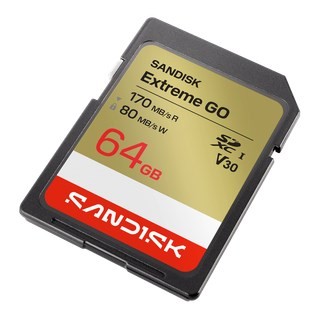 Sandisk Extreme Go SD UHS-I 64GB SD 170MB/s(R) / 80MB/s(W)