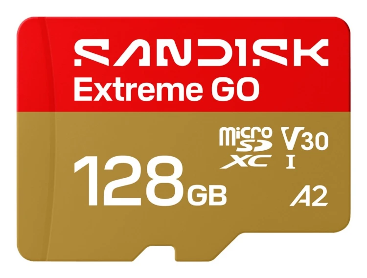 Sandisk Extreme Go microSD UHS-I 128GB MicroSD 240MB/s(R) / 120MB/s(W)
