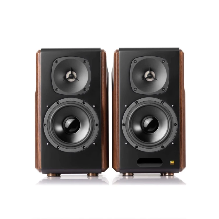 Edifier S2000 MKIII Głośniki podstawkowe Bluetooth (para) - czarny/brązowy