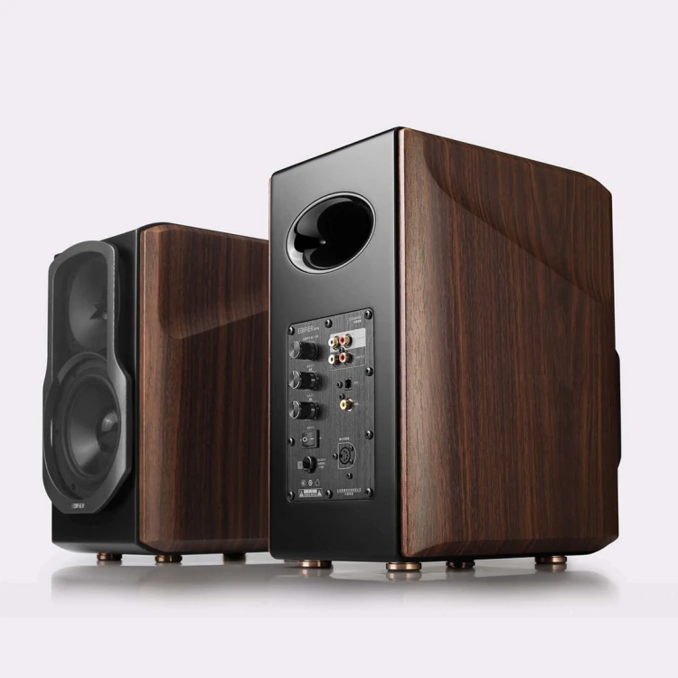 Edifier S2000 MKIII Głośniki podstawkowe Bluetooth (para) - czarny/brązowy