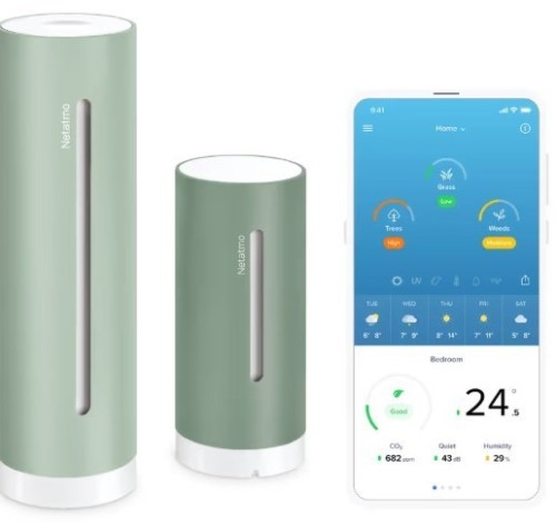 Stacja pogodowa Netatmo NWS-M-EC cyfrowa wless AC/Bateria Wi-Fi Mięta