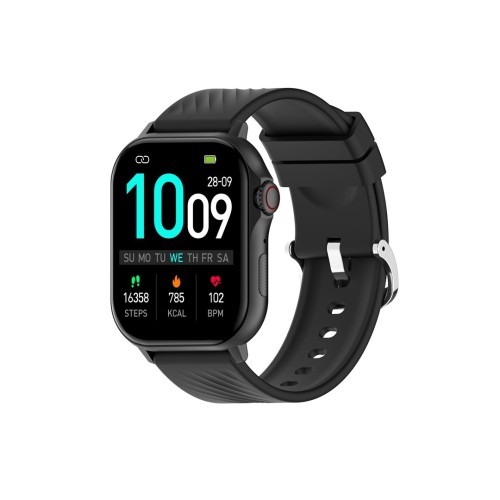 Denver Smartwatch Schwarz 5,41 cm (2.13") AMOLED Cyfrowy Ekran dotykowy Czarny GPS