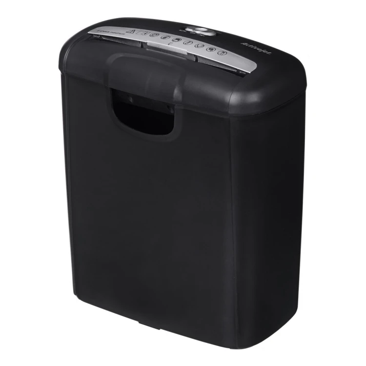 Activejet Niszczarka ASH-0601S, P-2, 10 l, pasek 6 mm, 6 kartek, czarna.