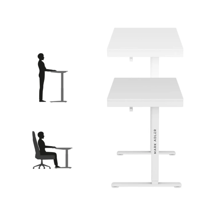 Biurko elektryczne Leader 8.2 White 120 cm