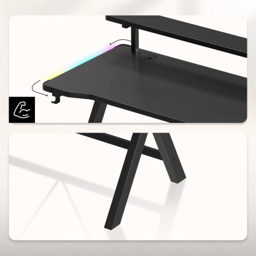 Biurko gamingowe Hero 1.9 RGB 120 cm
