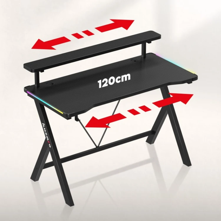 Biurko gamingowe Hero 1.9 RGB 120 cm