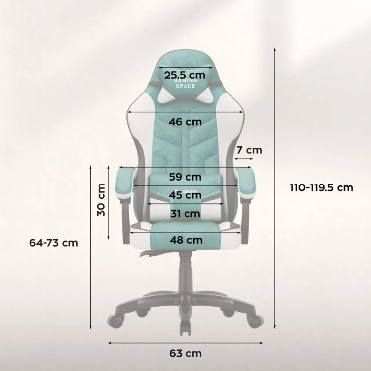 Fotel gamingowy welurowy Force 2.7 Green