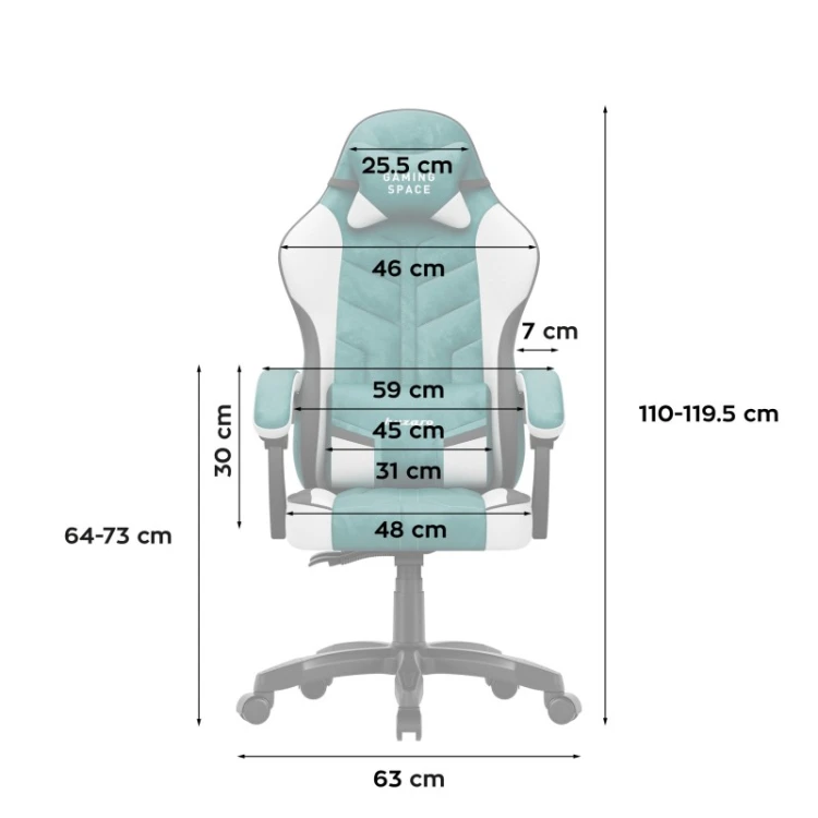Fotel gamingowy welurowy Force 2.7 Green