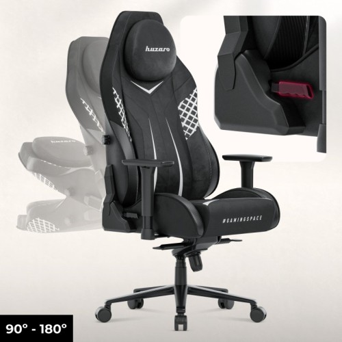 Fotel gamingowy zamszowy Force 8.3 Carbon Black