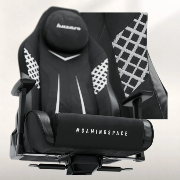 Fotel gamingowy zamszowy Force 8.3 Carbon Black