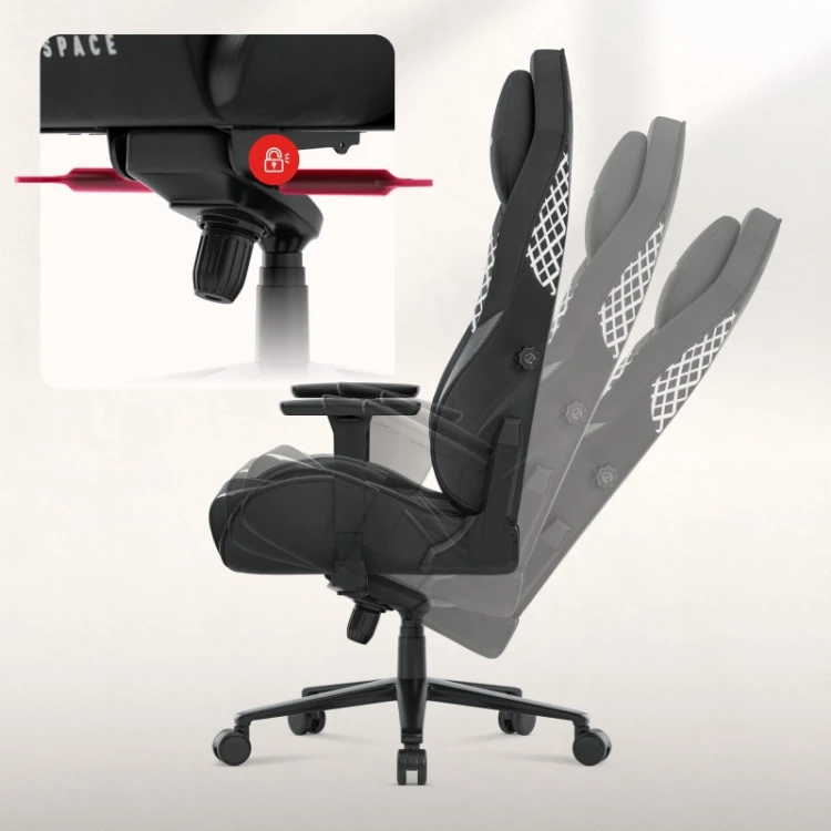 Fotel gamingowy zamszowy Force 8.3 Carbon Black