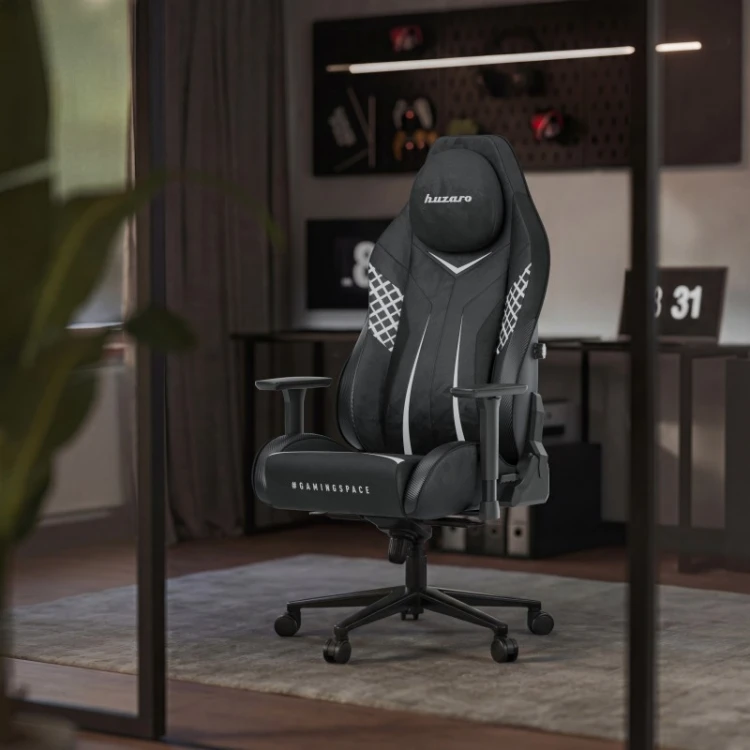 Fotel gamingowy zamszowy Force 8.3 Carbon Black