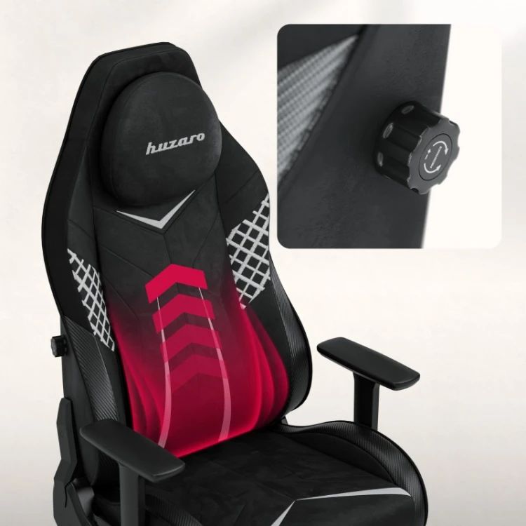 Fotel gamingowy zamszowy Force 8.3 Carbon Black