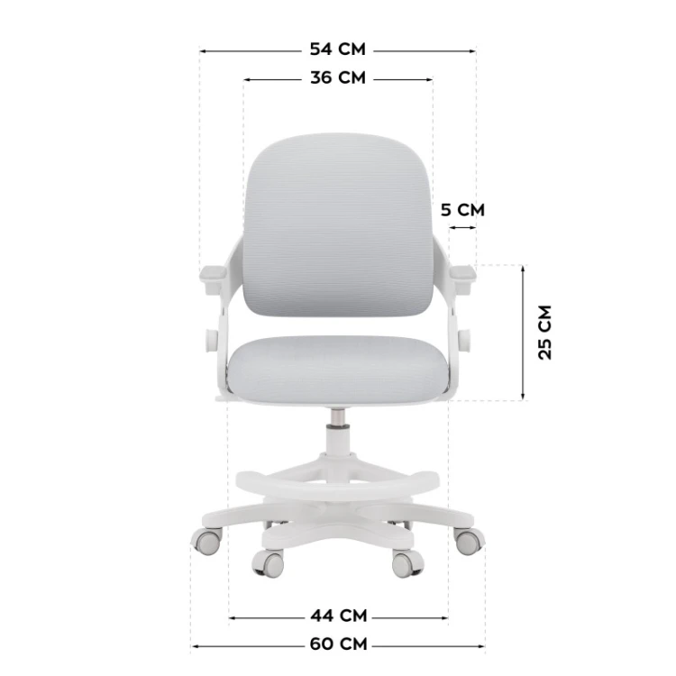 Fotel do biurka dla dziecka Junior 4.3 Grey
