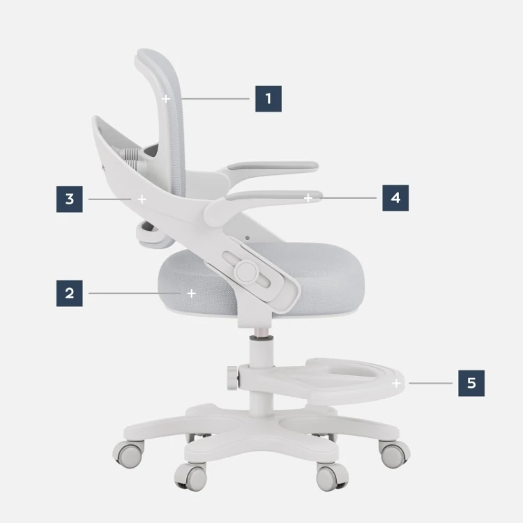 Fotel do biurka dla dziecka Junior 4.3 Grey