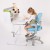 Fotel obrotowy dla dziecka Junior 5.0 Blue
