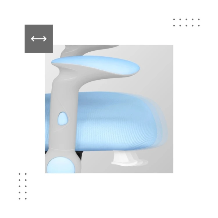 Fotel obrotowy dla dziecka Junior 5.0 Blue
