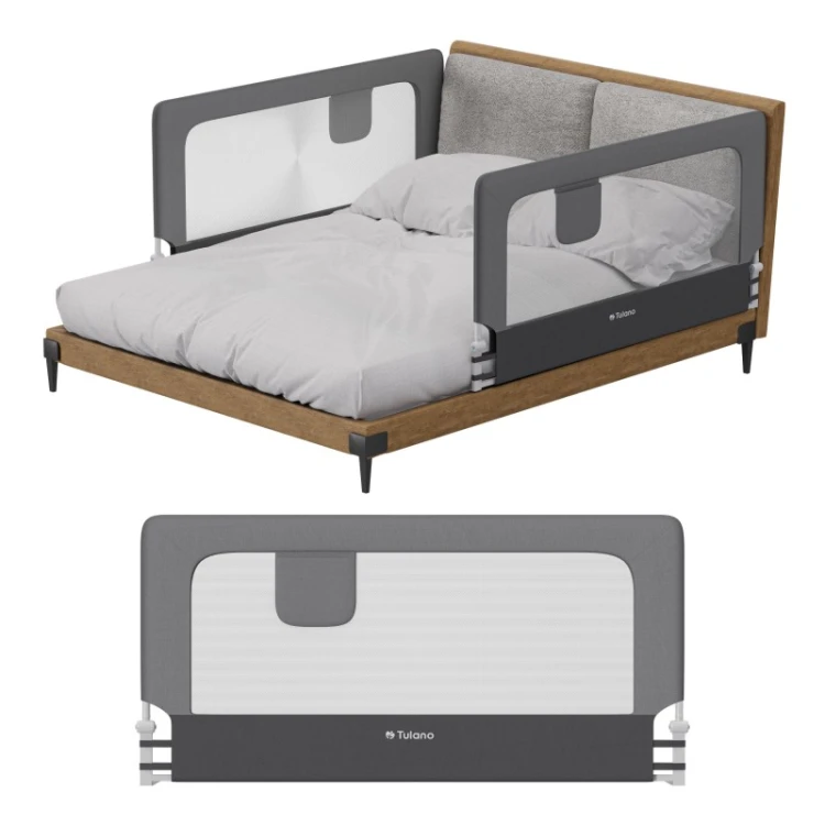 Barierka ochronna na łóżko Cover 25 Grey 150 cm